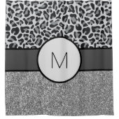 Monogramme Gris Douche rideau de bain rideaux (Devant)