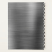 Monogramme gris métallique brossé professionnel mo (Dos)