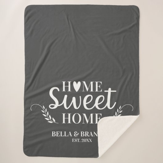 Monogramme gris moderne Nom Couverture (Devant)