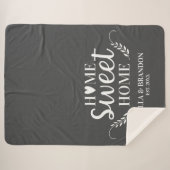 Monogramme gris moderne Nom Couverture (Devant (Horizontal))