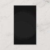 Monogramme gris noir moderne Carte de visite simpl (Dos)