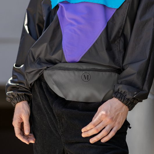 Monogramme gris noir personnalisé Mode propre Voya