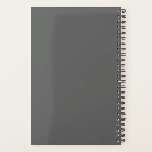 Monogramme gris professionnel Nom initial et titre (Dos)