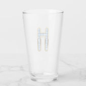 Monogramme H - Verre de 16 oz (Dos)