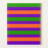 Monogramme Halloween violet orange et vert (Dos)