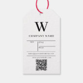 Monogramme Hang Étiquette Prix Vêtements Balises d (Dos)