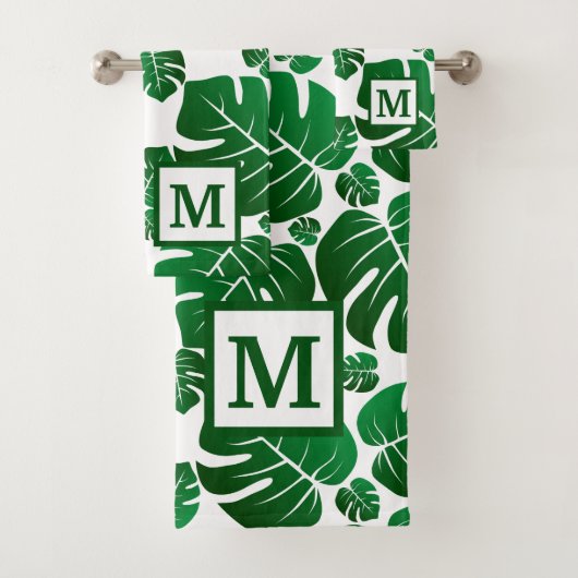Monogramme Hawaii Monstera Plante Palm Feuilles (En situation)