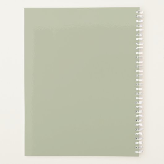 Monogramme hebdomadaire mensuel (Dos)