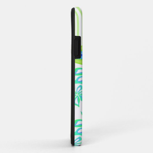 Monogramme Hibiscus Flower iPhone 5 Coque (Dos/Droite)