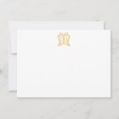Monogramme HM ou Cartes pour notes de monogramme M (Devant)