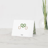 MONOGRAMME HORSESHOE SHAMROCK MERCI MARIAGE (Dos)