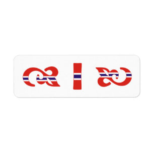 Monogramme I Étiquette norvégien