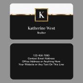 Monogramme immobilier classique Cartes de visite