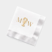Monogramme initial 2 Mariage Couple Océan Mer Homa (Gauche)