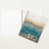 Monogramme Initial Aquarelle Côtière (Devant avec enveloppe)