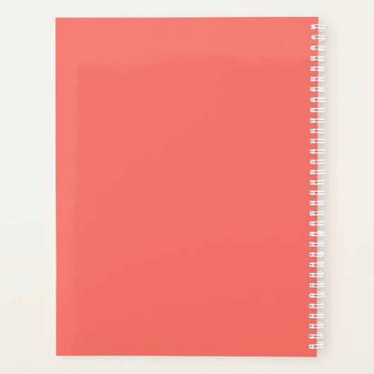 Monogramme initial | Blanc Sur Le Corail (Dos)