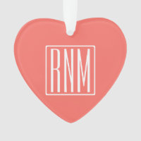 Monogramme initial | Blanc Sur Le Corail