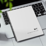 Monogramme initial classique moderne<br><div class="desc">Un planificateur initial monogramme. Ce planificateur présente un look moderne classique avec des initiales et un nom. Tout le texte est personnalisable et peut être remplacé par n'importe quel texte de votre choix.</div>