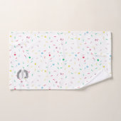 Monogramme initial d'argent C personnalisé Votre n (Serviette à main)