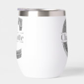 Monogramme initial d'argent C personnalisé Votre n (Droite)