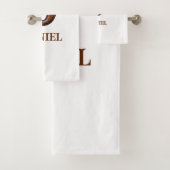 Monogramme Initial en Cuir Outilé Occidental D (En situation)