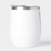 Monogramme Initial F Blue Floral Aquarelle Cadeau (Droite)