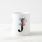 Monogramme initial floral J Mug (Centre)