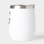 Monogramme initial G Blue Floral Aquarelle Cadeau (Gauche)