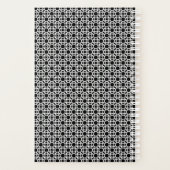 Monogramme initial géométrique noir et blanc (Dos)