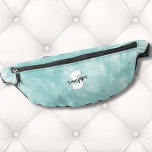 Monogramme initial moderne simple<br><div class="desc">Aquarelle moderne mignonne Monogramme Turquoise Bébé bleu bébé. Une toile de fond bleu turquoise ou bleu turquoise offre la toile d'un pack de mamie monogramme mignon et contemporain, avec initiales et nom. Travaille pour un garçon ou une fille ! La palette de couleurs noir et blanc du monogramme, composée de...</div>