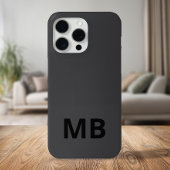 Monogramme initial noir moderne simple