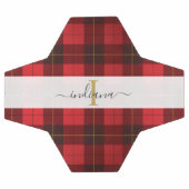 Monogramme Initial Nom Plaid Tartan Wallace (Plat)