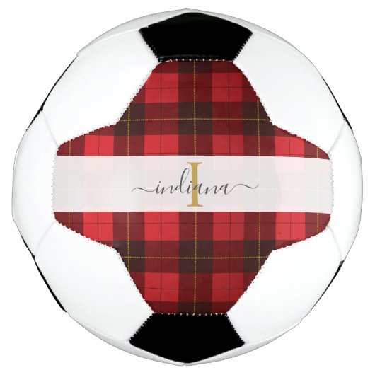 Monogramme Initial Nom Plaid Tartan Wallace (Devant)