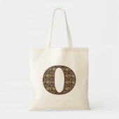 Monogramme Initial O Élégant Sac fourre-tout Flora (Devant)