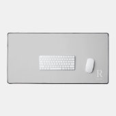 Monogramme Initial Personnalisé Gris Neutre Modern (Clavier et souris)