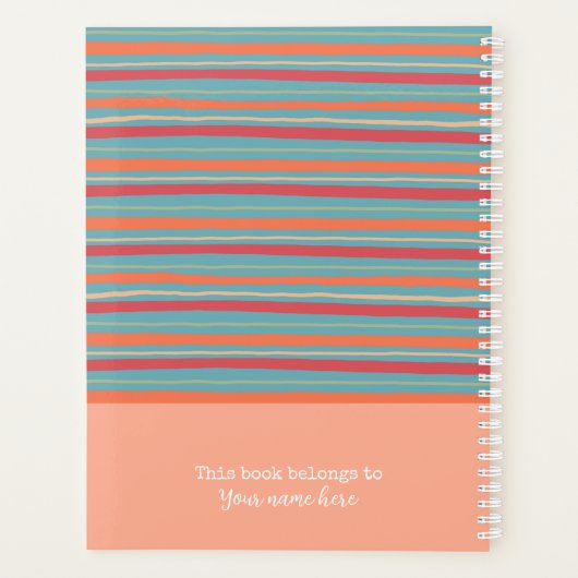 Monogramme initial Plutôt rose Motif Floral (Dos)