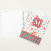 Monogramme initial Plutôt rose Motif Floral (Devant avec enveloppe)