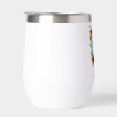 Monogramme initial Q Blue Floral Aquarelle Cadeau (Droite)