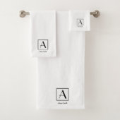 Monogramme Initial Script Noir et Blanc Profession (En situation)