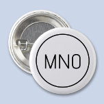 Monogramme initial simple<br><div class="desc">La typographie moderne minimaliste monogramme design initial qui peut être modifié pour personnaliser. Bordure circulaire simple pour encadrer les initiales. Fraîche et minimaliste.</div>