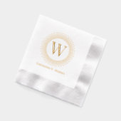 Monogramme initial unique cadre de points pointill (Gauche)