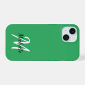 Monogramme Initial Vert Clair Moderne (Verso Horizontal)
