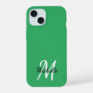 Monogramme Initial Vert Clair Moderne