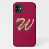 Monogramme initial W en Coque iphone (Dos)