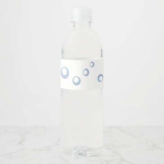 Monogramme initiale bouteille d'eau Étiquette Seah (Dos)