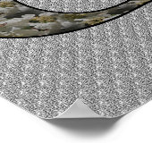 Monogramme Initiale C Hydrangea Poster Floral (Coin)