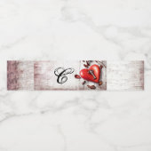 Monogramme Initiale Étiquette de bouteille d'eau P (Étiquettes simples)