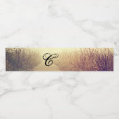 Monogramme initiale Étiquette de bouteille d'eau S (Étiquettes simples)