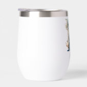 Monogramme Initiale H Bleu Floral Aquarelle Cadeau (Droite)