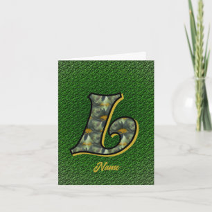 Monogramme Initiale L Fleurs Art Personnalisé